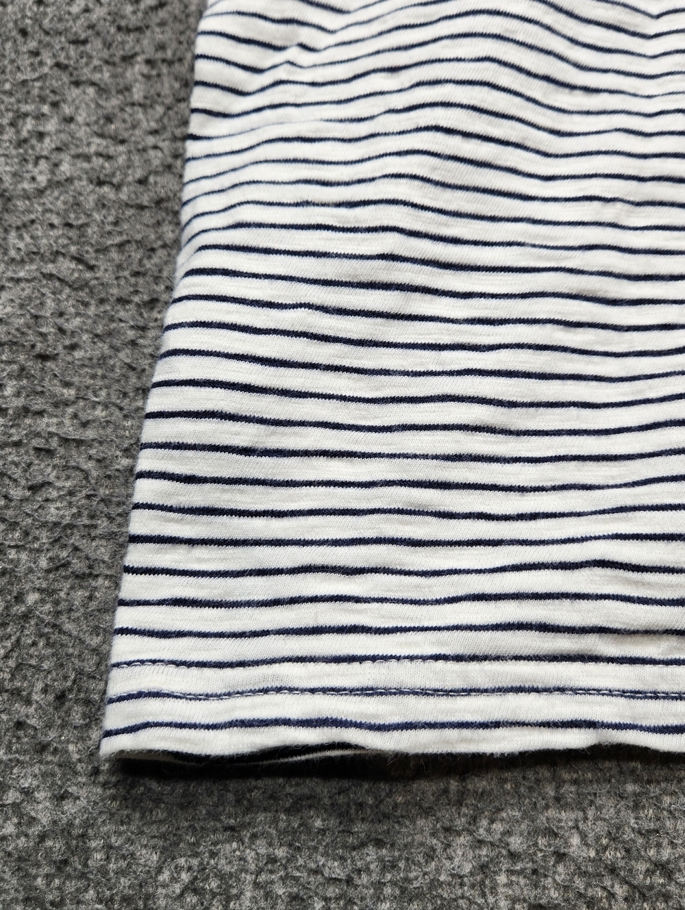 J.Crew Striped Mini Dress Tie Waist Sleeveless Cotton White Navy L - Picture 7 of 7
